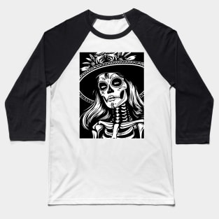 La Catrina Cinco De Mayo Baseball T-Shirt